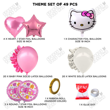 Hell0 Kitty Face Foil Balloon Theme Collection