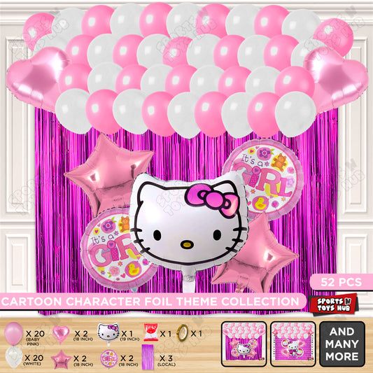Hell0 Kitty Face Foil Balloon Theme Collection