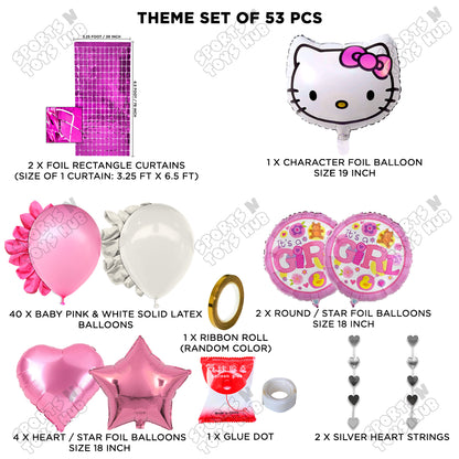 Hell0 Kitty Face Foil Balloon Theme Collection