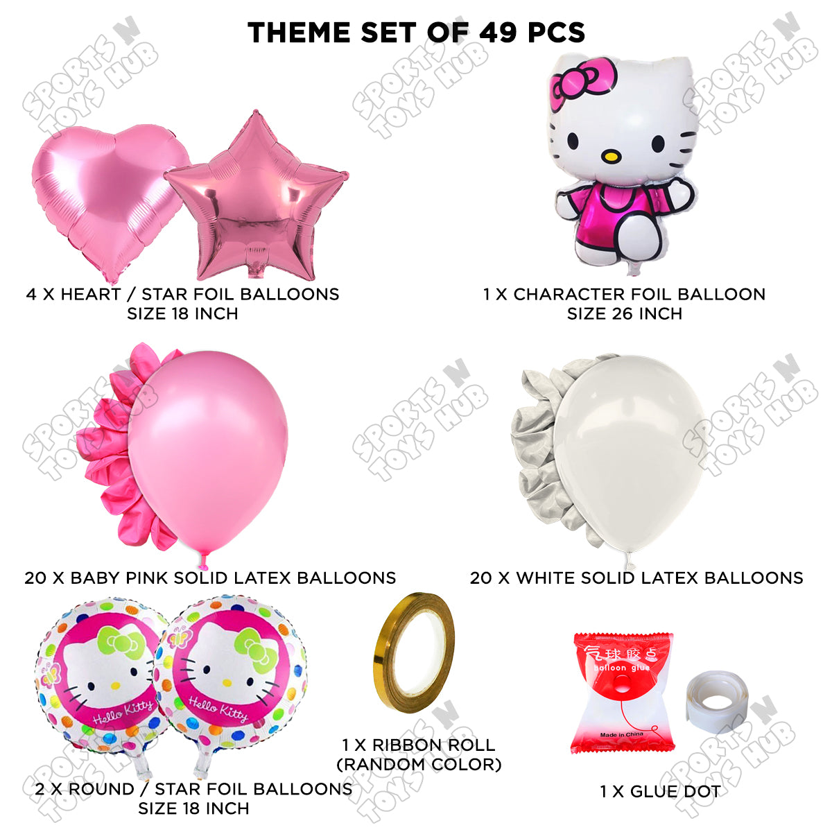 Hell0 Kitty Foil Balloon Theme Collection