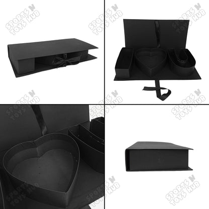 I ❤️ U Letter Shape Paper Cardboard Gift Box with Flap Lid, Fillable Chocolate Sweets Flowers Gift Box