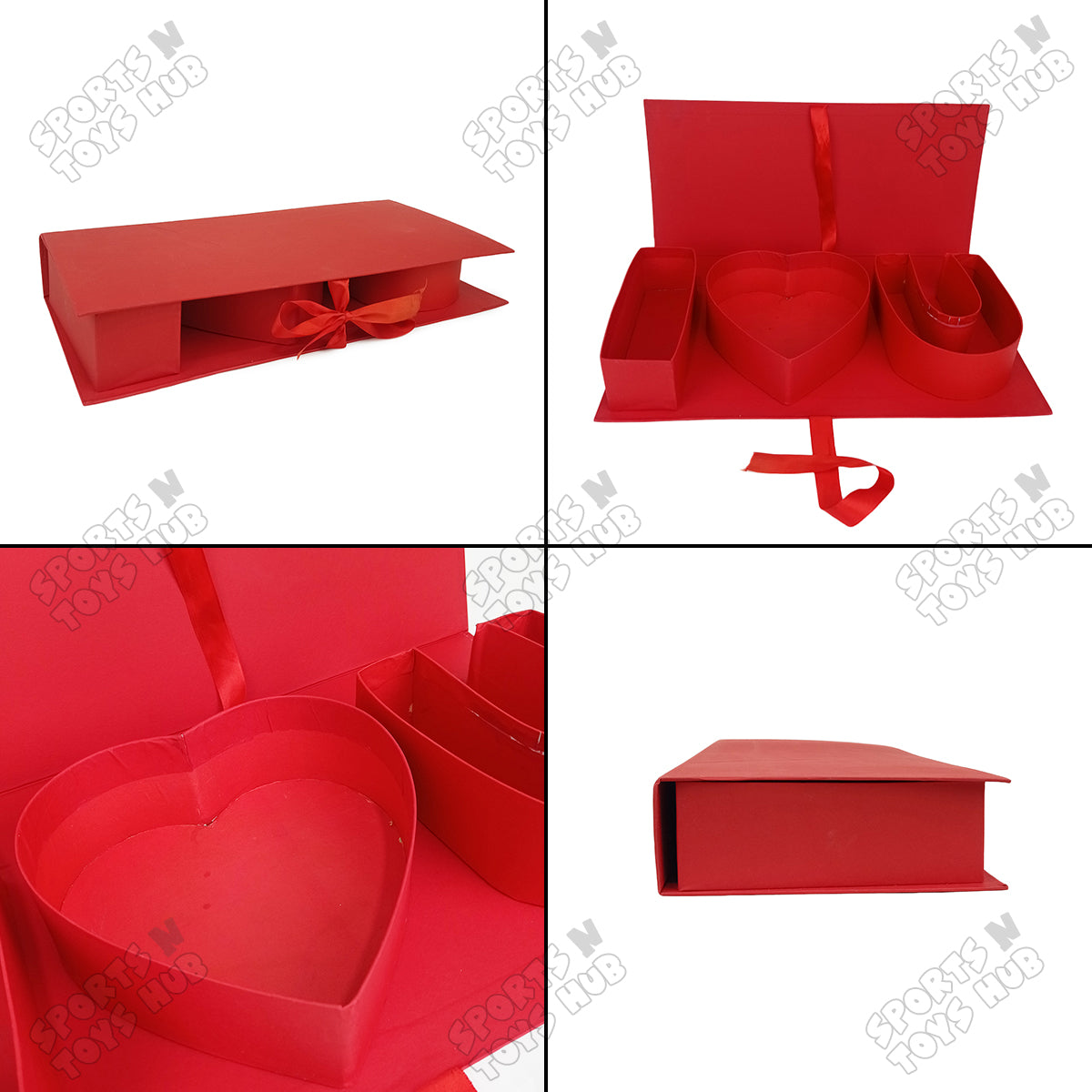 I ❤️ U Letter Shape Paper Cardboard Gift Box with Flap Lid, Fillable Chocolate Sweets Flowers Gift Box