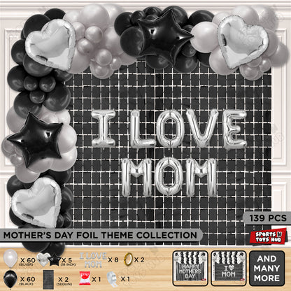I Love Mom Foil Letter Arch Theme Collection