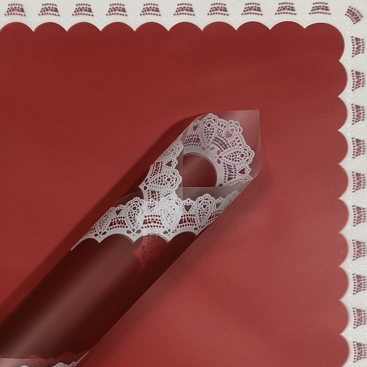 Flower Sheet Curvy Border Style, Wrapping Paper, Floral Gifting Sheets Bouquet Collection