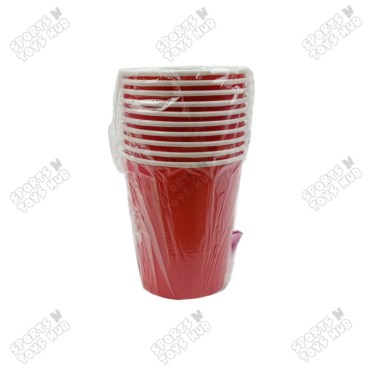 Solid Color Disposable Round Paper Cups – Pack of 10