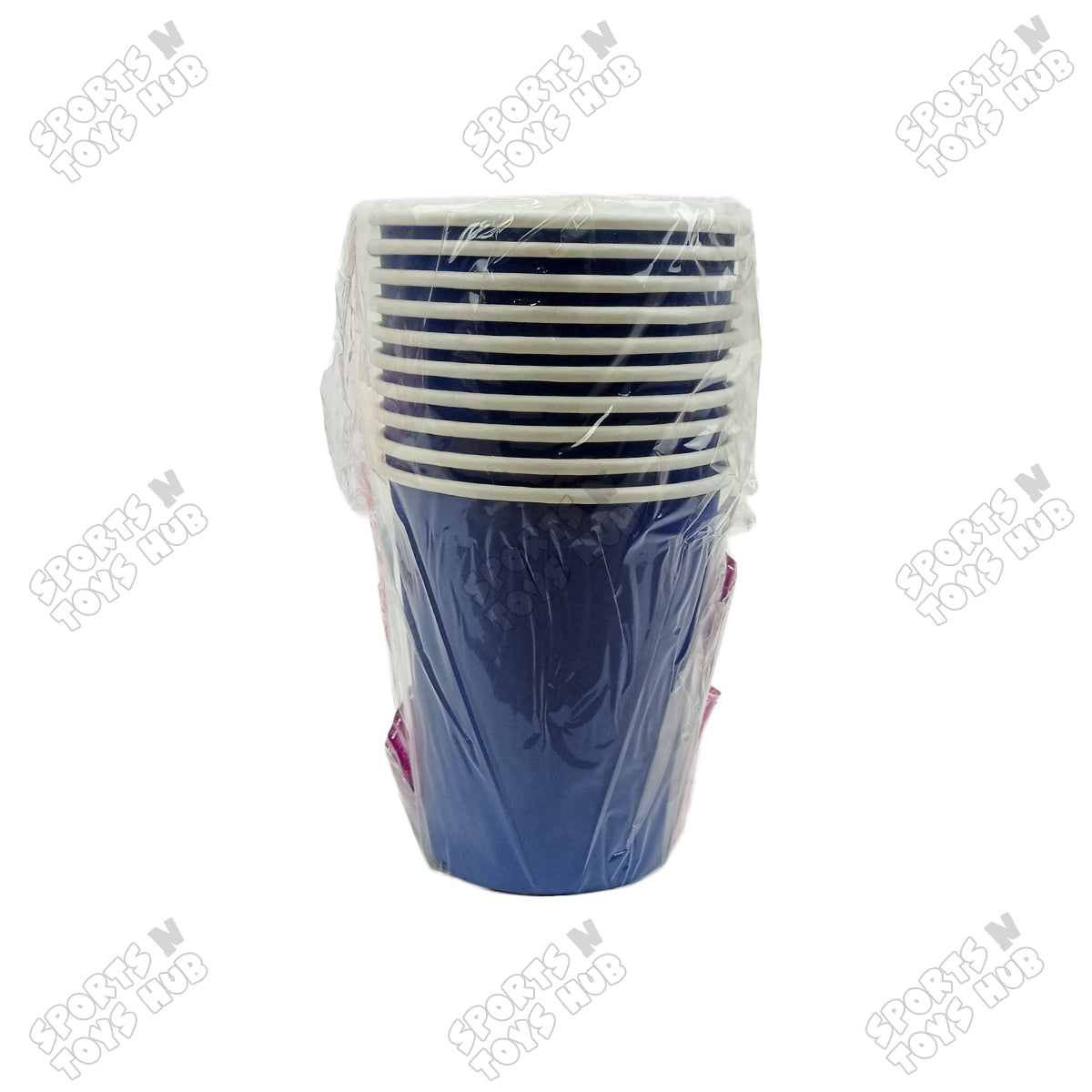 Solid Color Disposable Round Paper Cups – Pack of 10