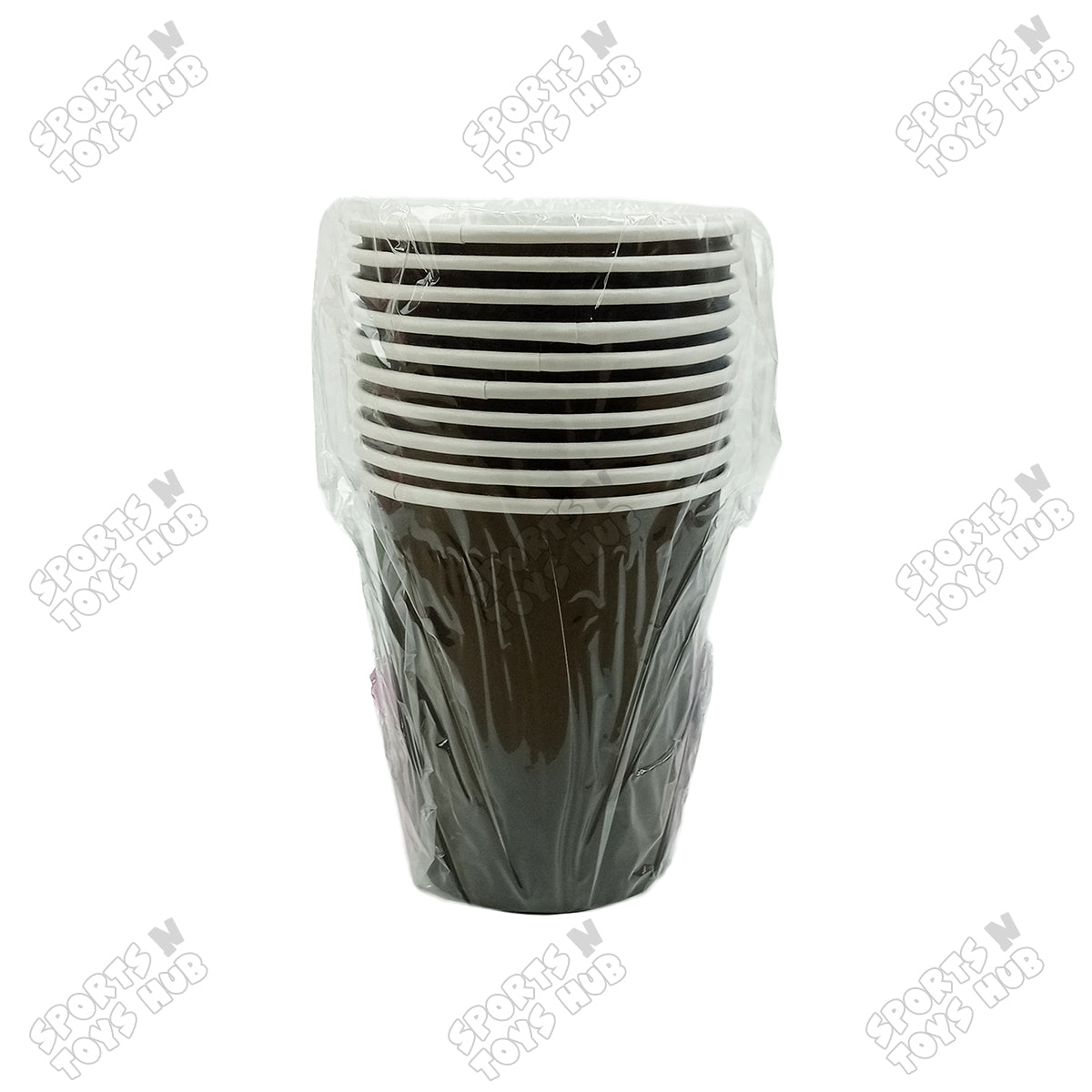 Solid Color Disposable Round Paper Cups – Pack of 10
