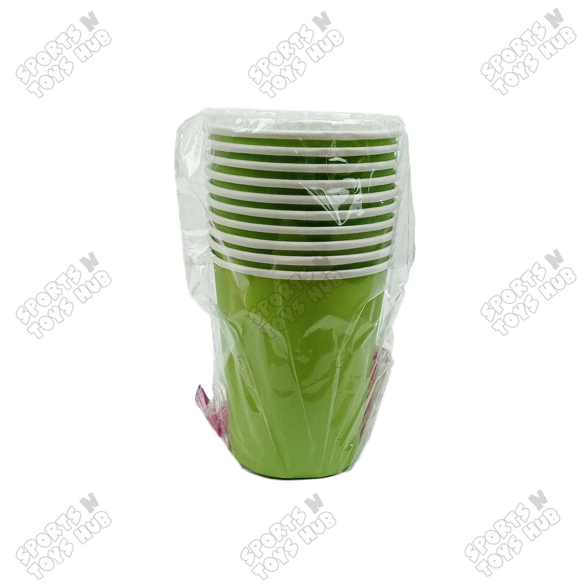 Solid Color Disposable Round Paper Cups – Pack of 10