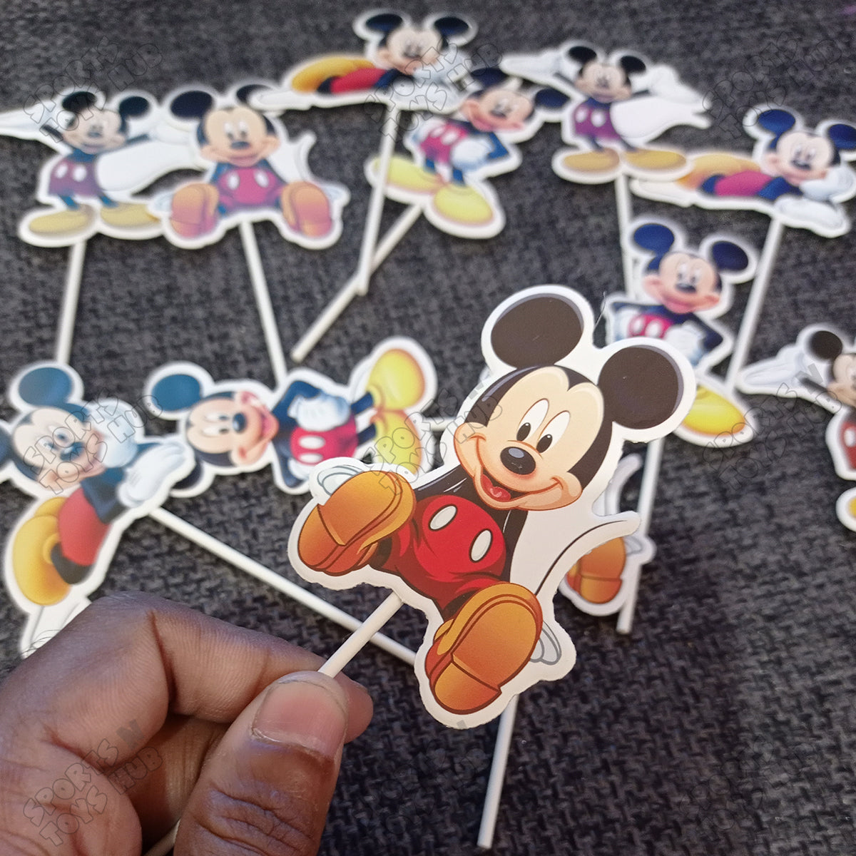 Cartoon Characters Mic-key M0use Family Cup Cake Topper - 12 Pcs