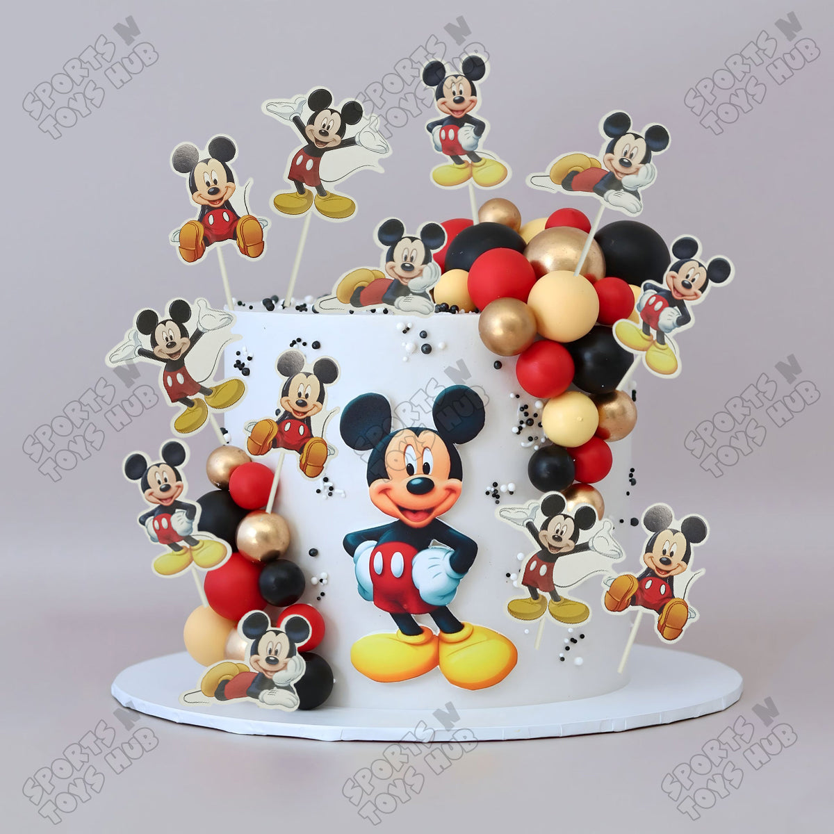 Cartoon Characters Mic-key M0use Family Cup Cake Topper - 12 Pcs