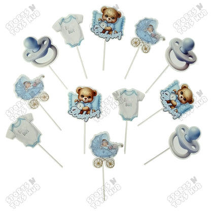 Its a Boy Cup Cake Topper - 12 Pcs