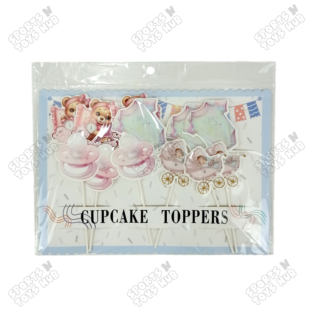 Its a Girl Cup Cake Topper - 12 Pcs