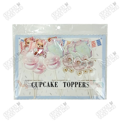 Its a Girl Cup Cake Topper - 12 Pcs