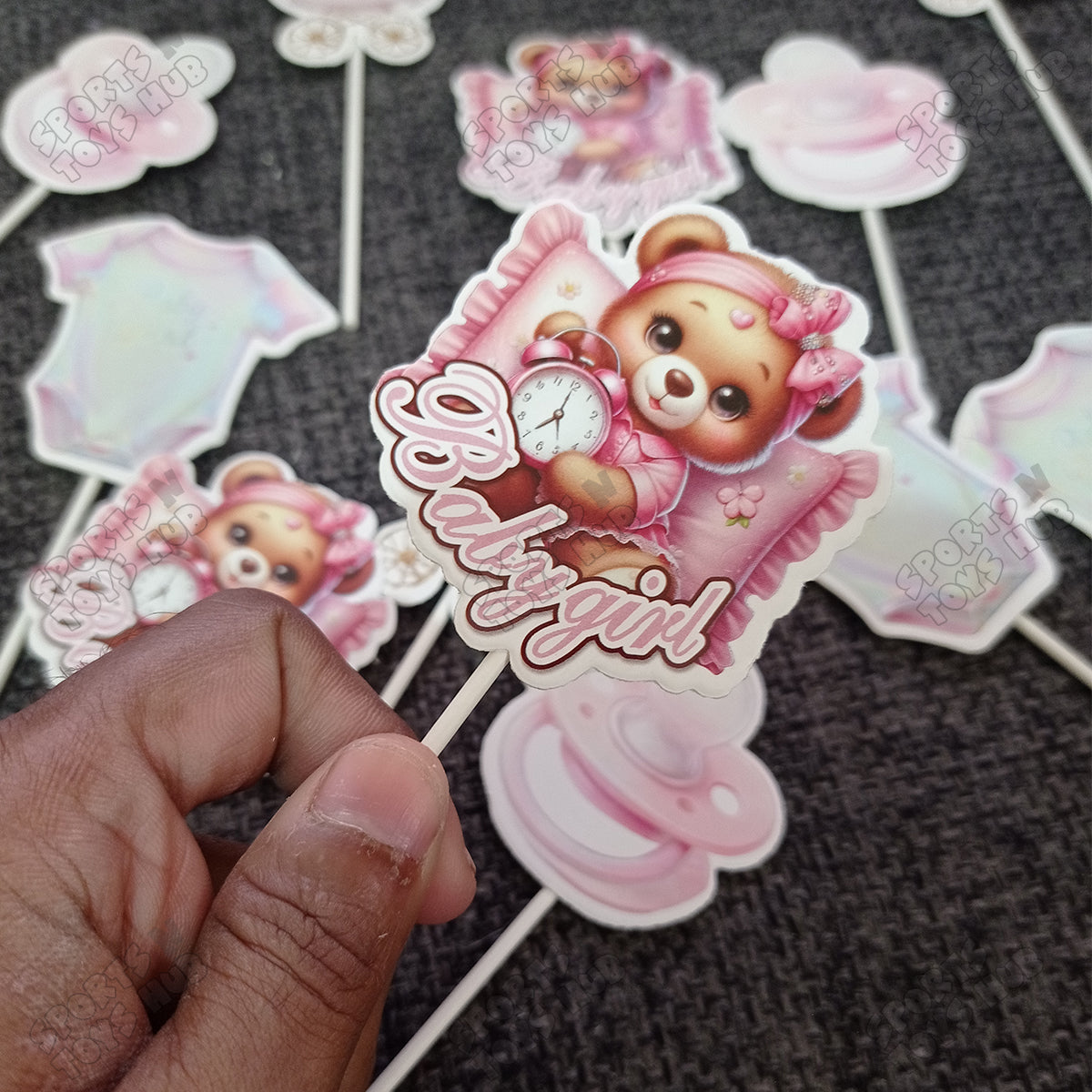 Its a Girl Cup Cake Topper - 12 Pcs