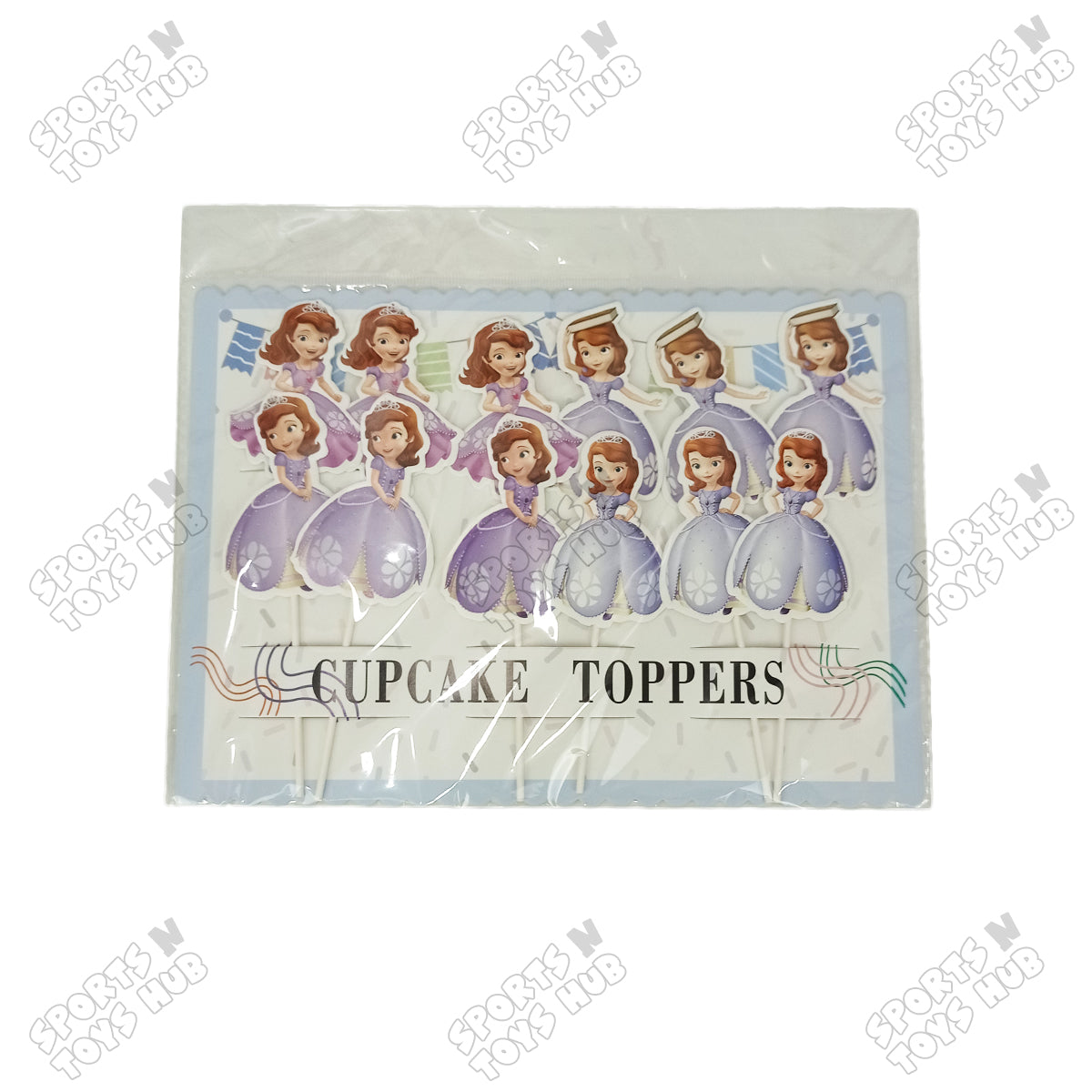 Cartoon Characters Princess Sofia Cake Topper - 12 Pcs