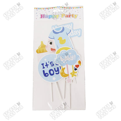 Its a Boy Cake Topper - 6 Pcs