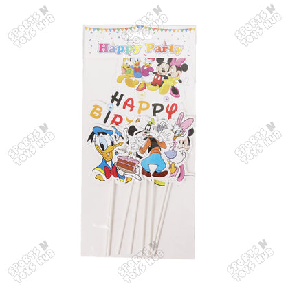 Cartoon Characters Mic-key M0use Family Cake Topper - 8 Pcs