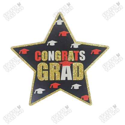 Congrats Grad - Graduation Ceiling Hanging Swirls - Pack of 3