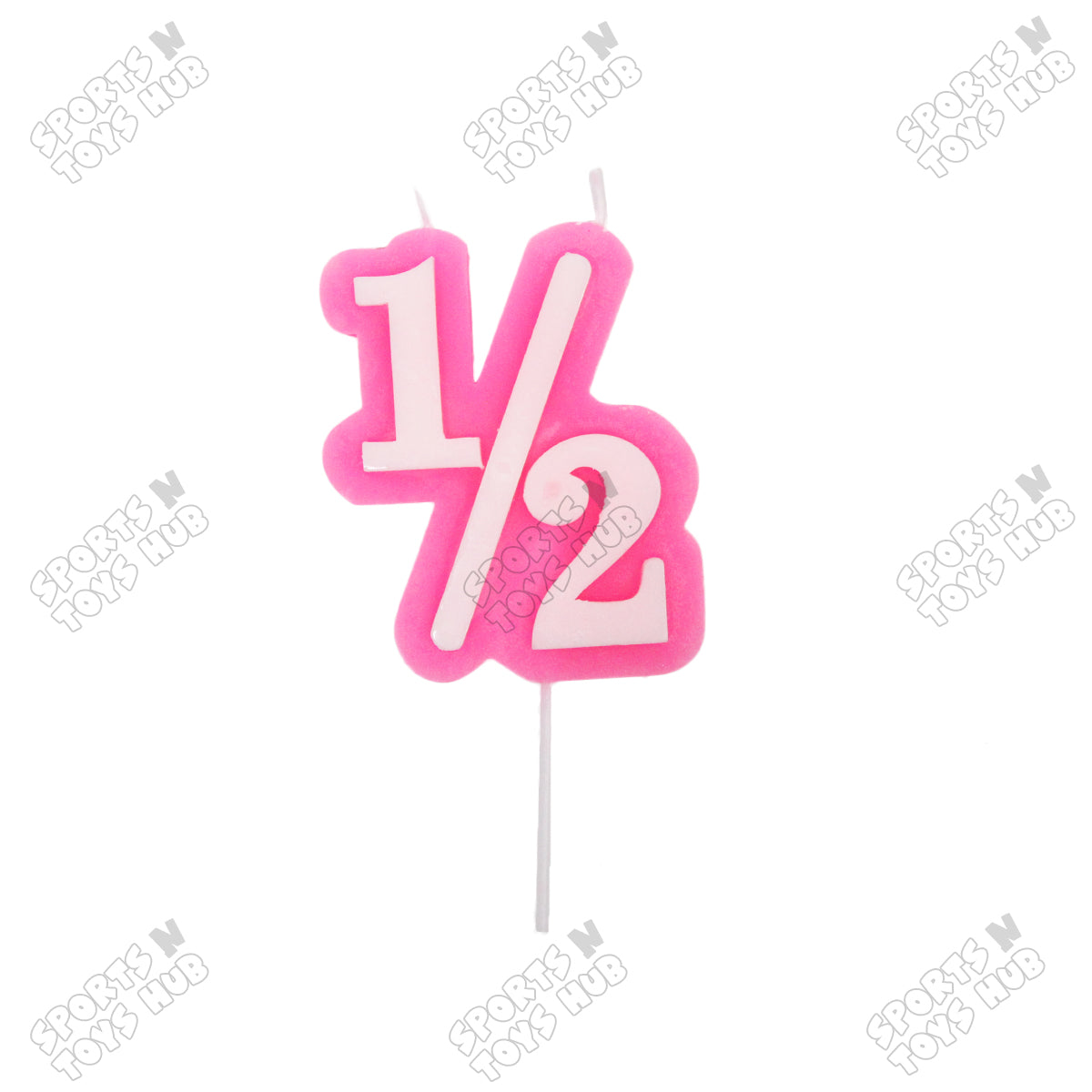 1/2 Number Birthday Candle – Half Year Flammable Cake Candle for Baby Milestone Celebrations