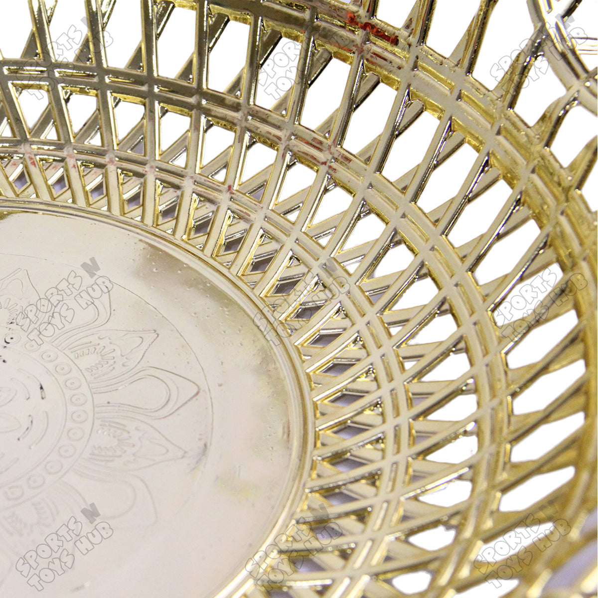 Golden Decorative Basket Tray
