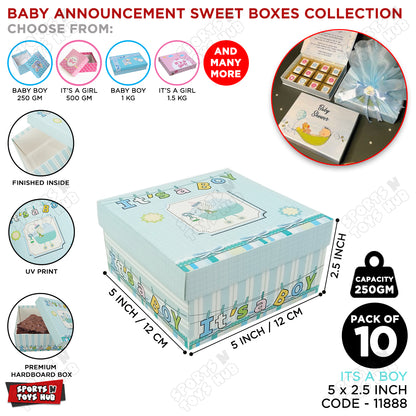 Its A Boy Sweet Boxes 250 Gram - Pack Of 10