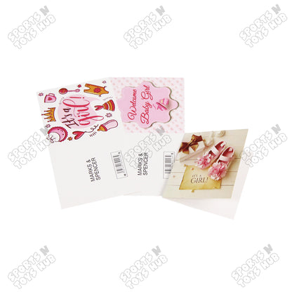 Its A Girl Assorted Gift Cards - 10 Pcs