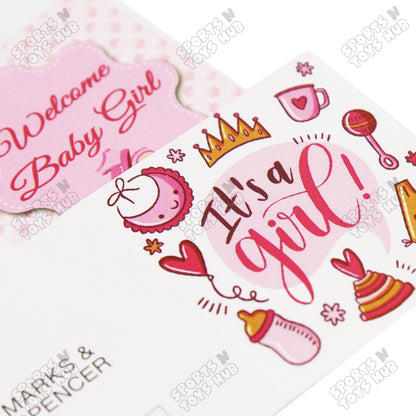 Its A Girl Assorted Gift Cards - 10 Pcs