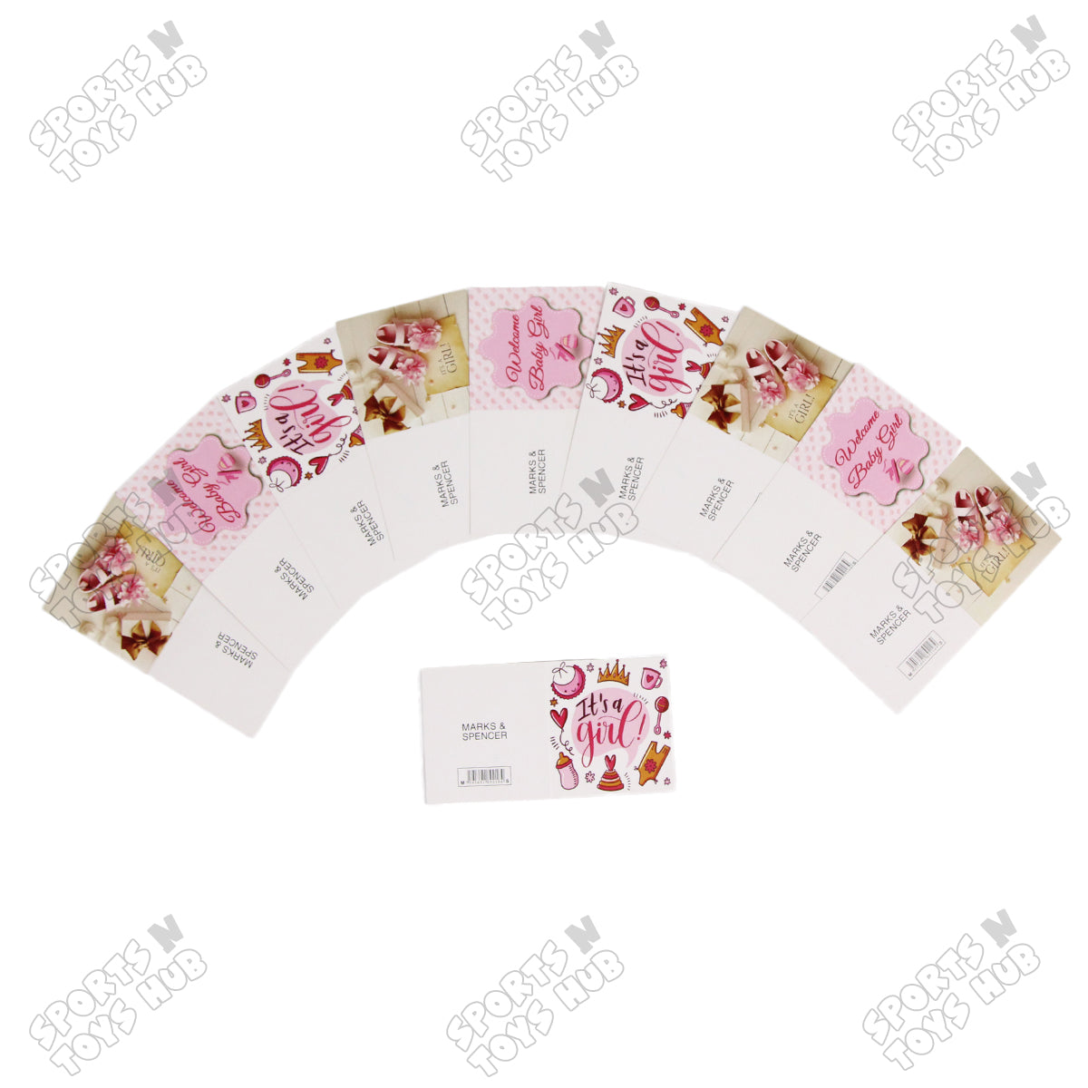 Its A Girl Assorted Gift Cards - 10 Pcs