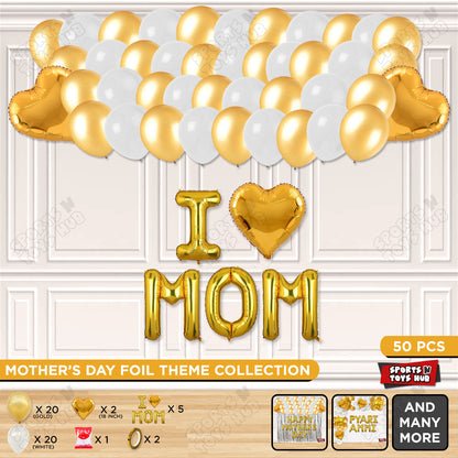 I ♡ Mom Foil Letter Garland Theme Collection