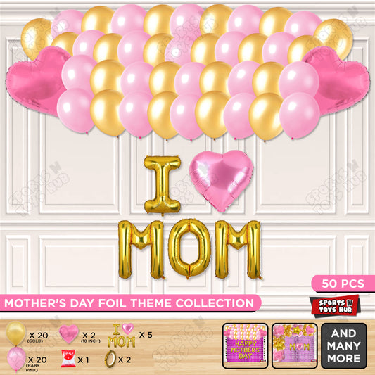 I ♡ Mom Foil Letter Garland Theme Collection