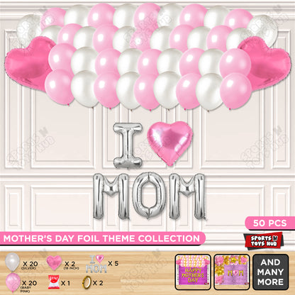 I ♡ Mom Foil Letter Garland Theme Collection