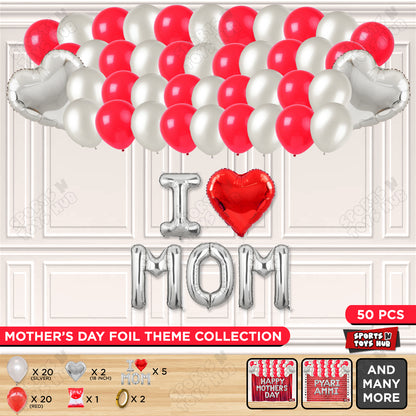 I ♡ Mom Foil Letter Garland Theme Collection