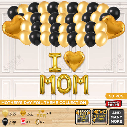 I ♡ Mom Foil Letter Garland Theme Collection