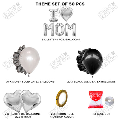 I ♡ Mom Foil Letter Garland Theme Collection