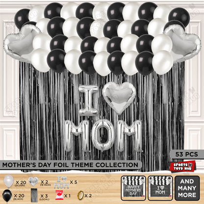 I ♡ Mom Foil Letter Curtain Theme Collection