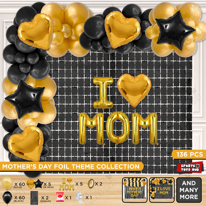 I ♡ Mom Foil Letter Arch Theme Collection