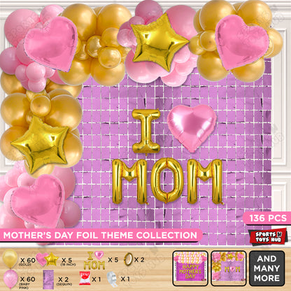 I ♡ Mom Foil Letter Arch Theme Collection