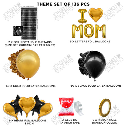 I ♡ Mom Foil Letter Arch Theme Collection