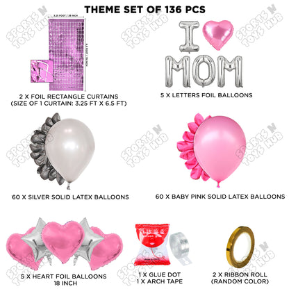 I ♡ Mom Foil Letter Arch Theme Collection