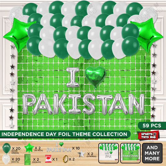 I ♡ Pakistan Foil Letters Theme Collection