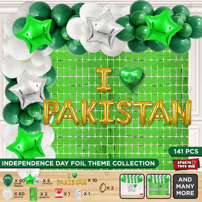 I ♡ Pakistan Foil Letters Theme Collection