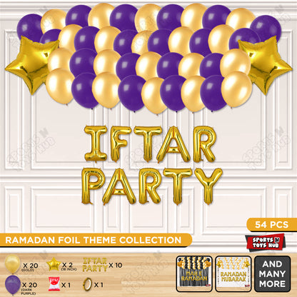 Iftar Party Foil Balloon Garland Theme Collection