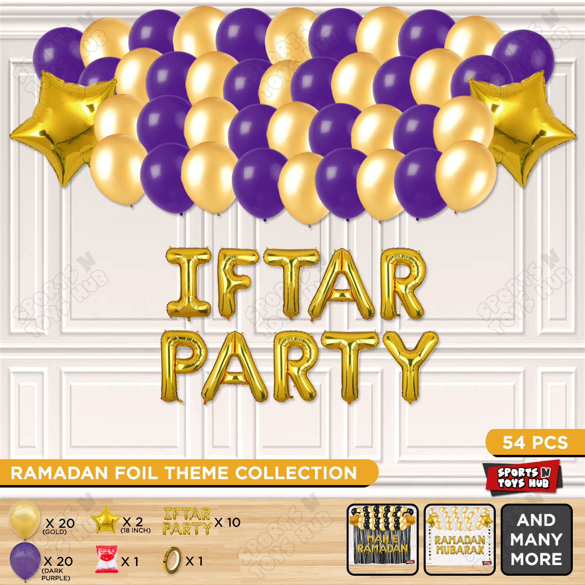 Iftar Party Foil Balloon Garland Theme Collection