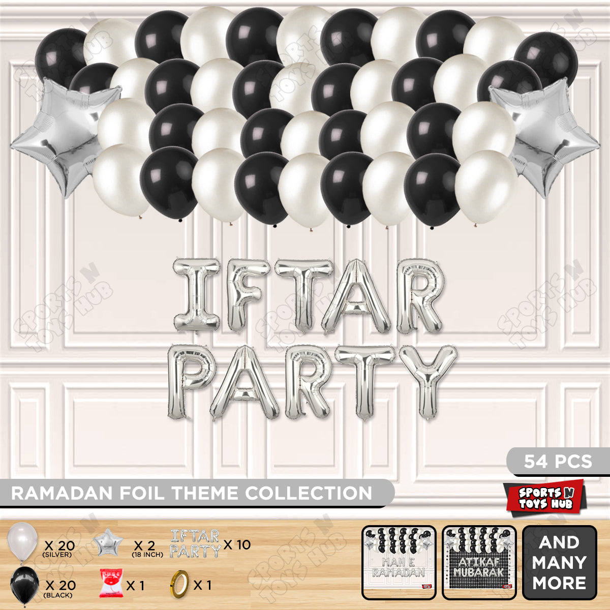 Iftar Party Foil Balloon Garland Theme Collection