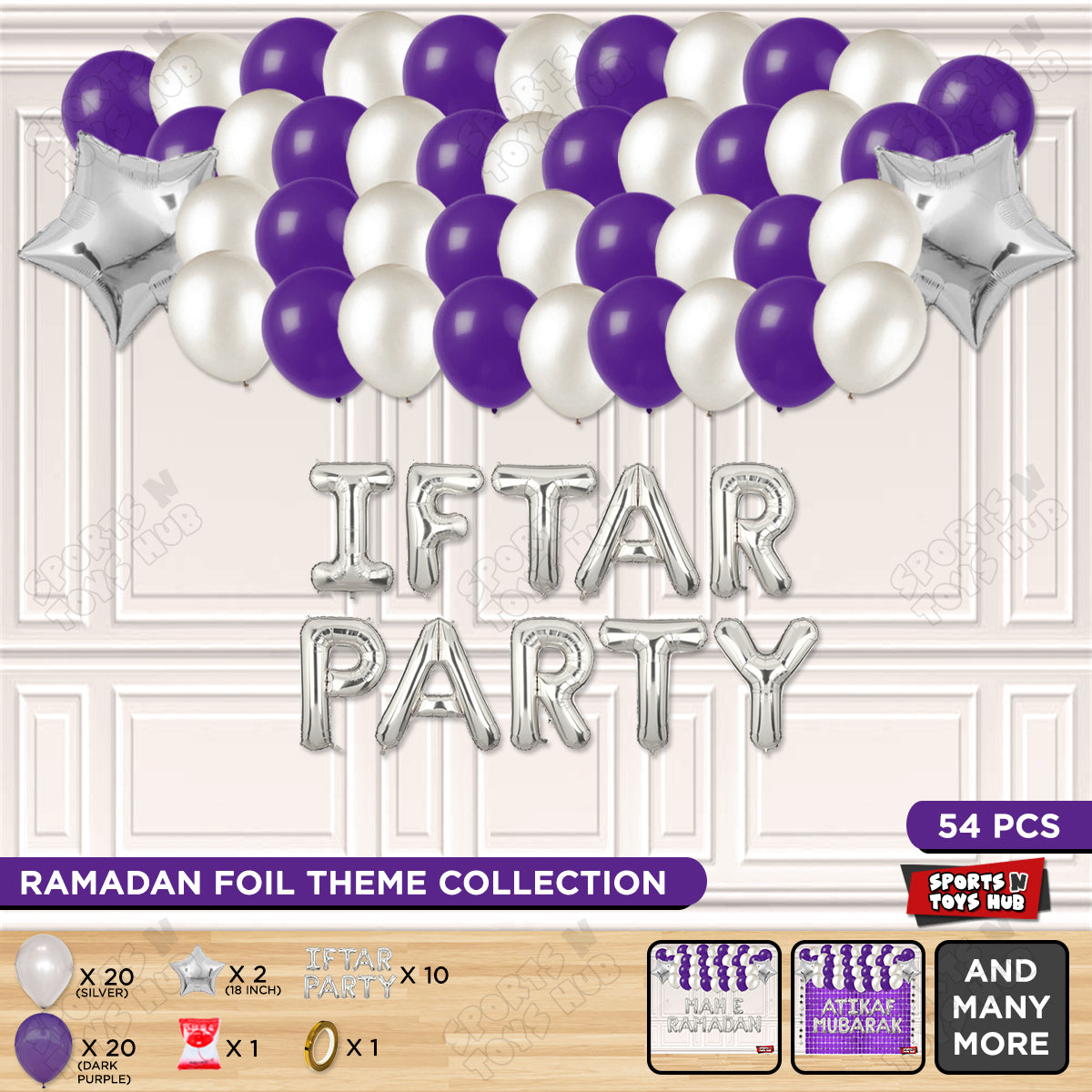 Iftar Party Foil Balloon Garland Theme Collection