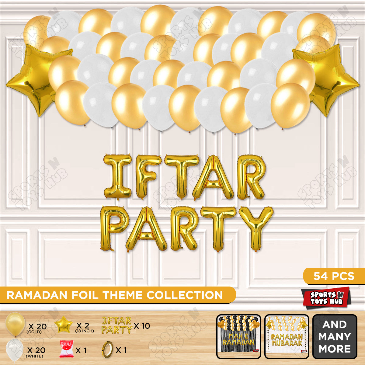 Iftar Party Foil Balloon Garland Theme Collection