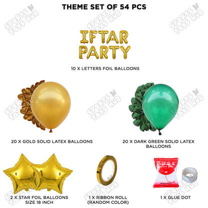 Iftar Party Foil Balloon Garland Theme Collection