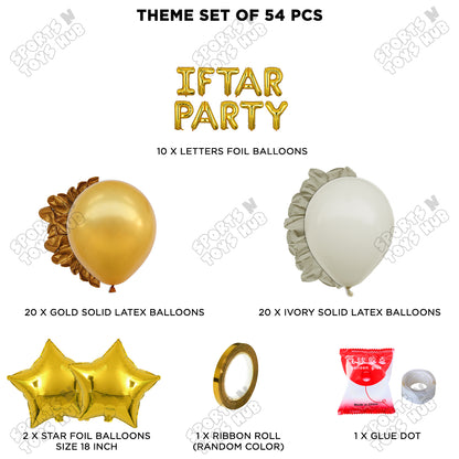 Iftar Party Foil Balloon Garland Theme Collection