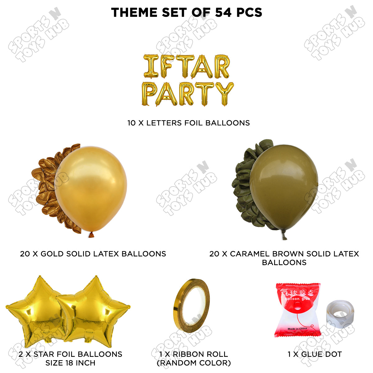 Iftar Party Foil Balloon Garland Theme Collection
