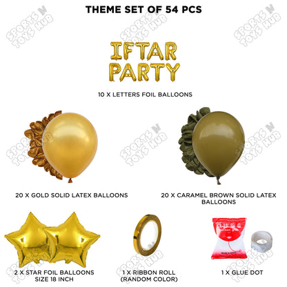 Iftar Party Foil Balloon Garland Theme Collection